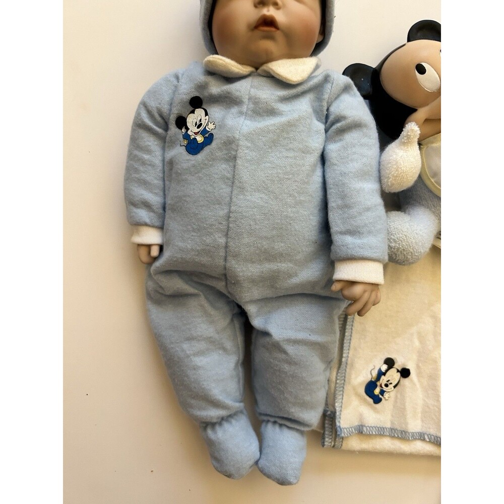 Ashton Drake Galleries Baby Mickey Mouse Porcelain Doll Disney Babies Dreamland - Picture 6 of 15